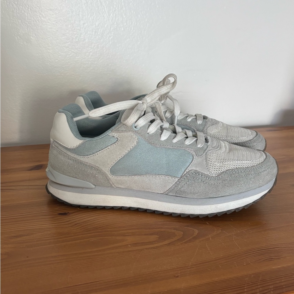 Hoff Blue Grey Beige Colorblock Sneakers